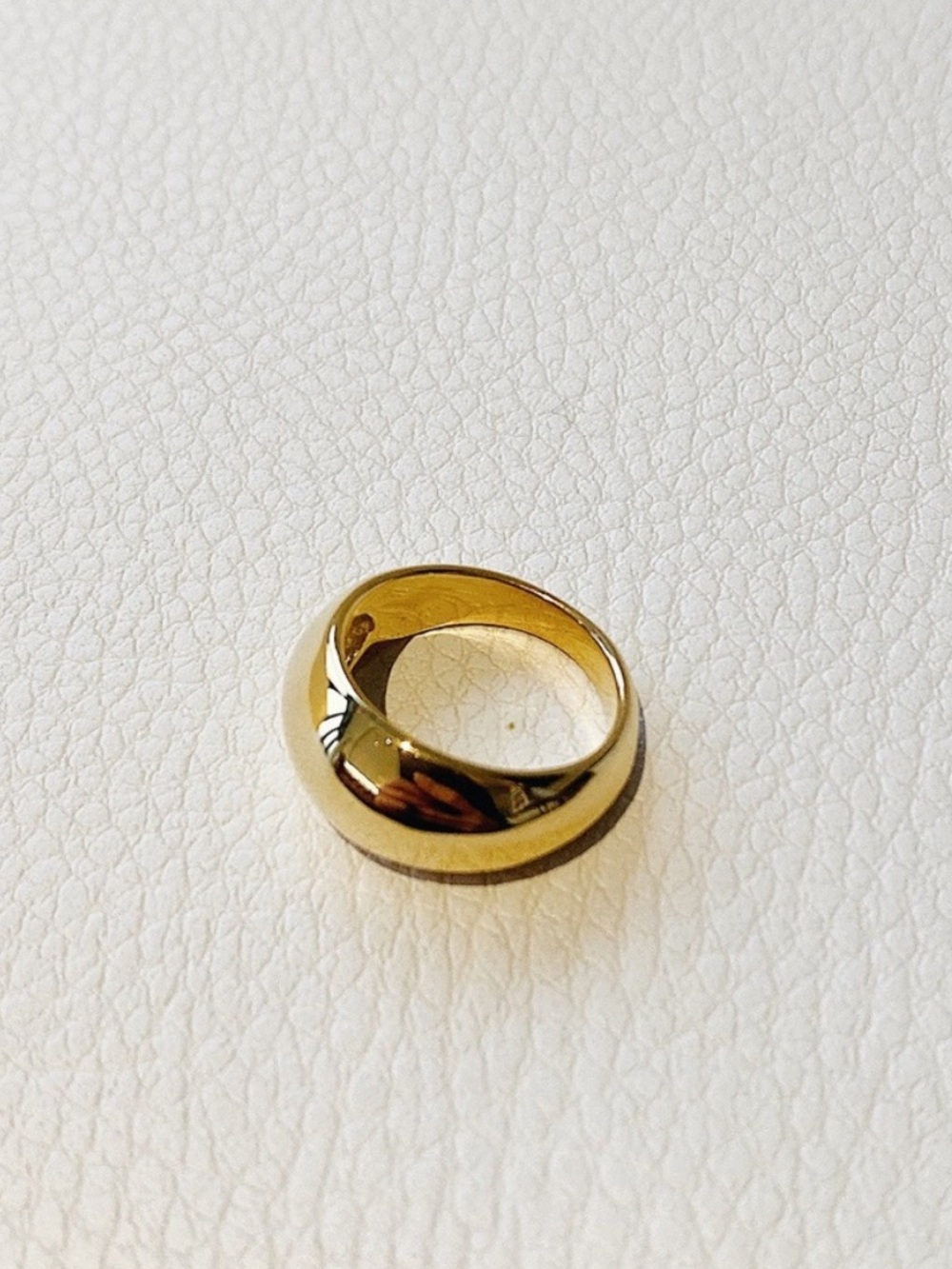 New! 14k Gold Plated Dome Ring